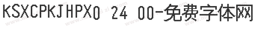 KSXCPKJHPX0 24 00字体转换